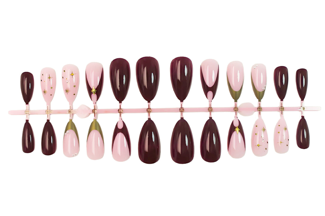 Nail art set with glamorous design elements and elegant accents Kalsten