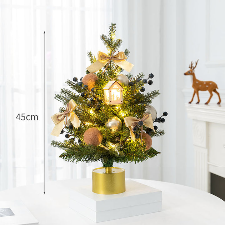 Decorative Mini Christmas Tree with LED Lights