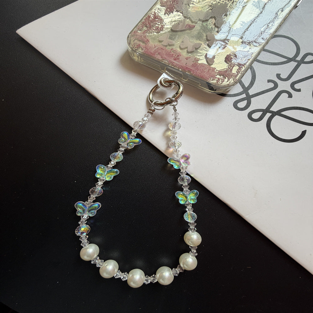 Elegant Beaded Charm Keychain Holder Kalsten