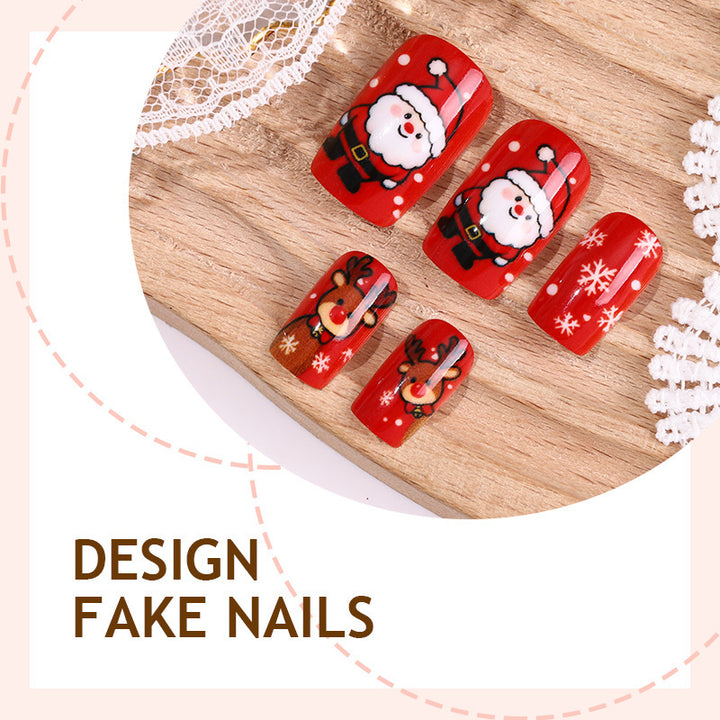 Festive Christmas Art Nail Set Kalsten