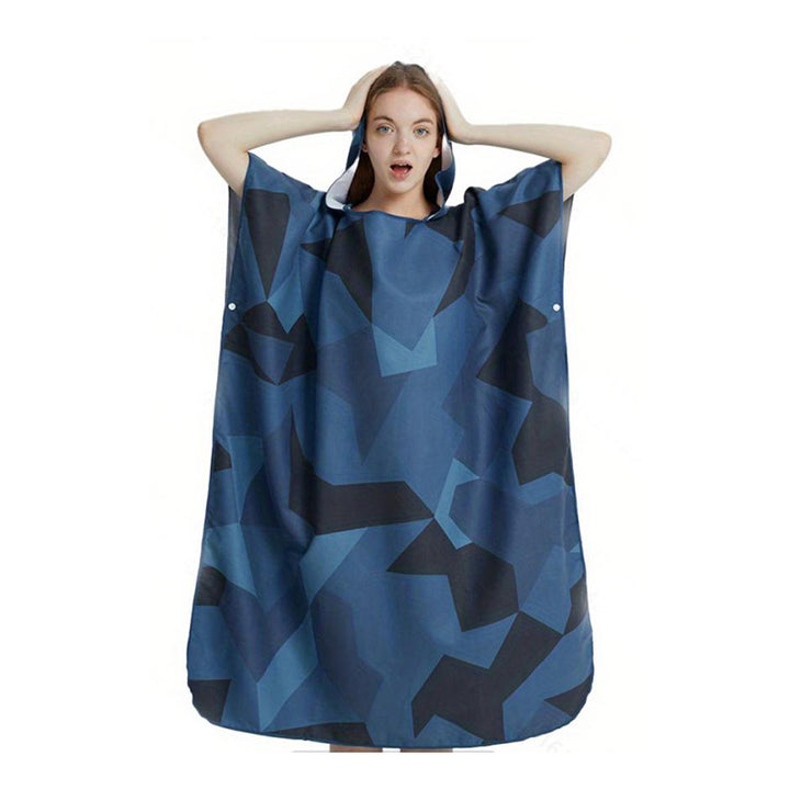 Badeponcho with stylish design and practical hood Kalsten