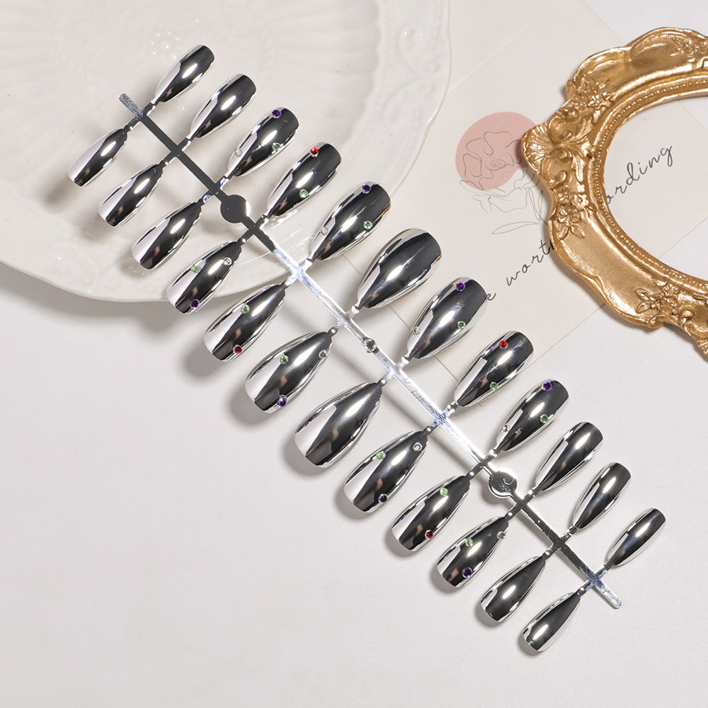 Glamorous Metallic Press-On Nail Set Kalsten