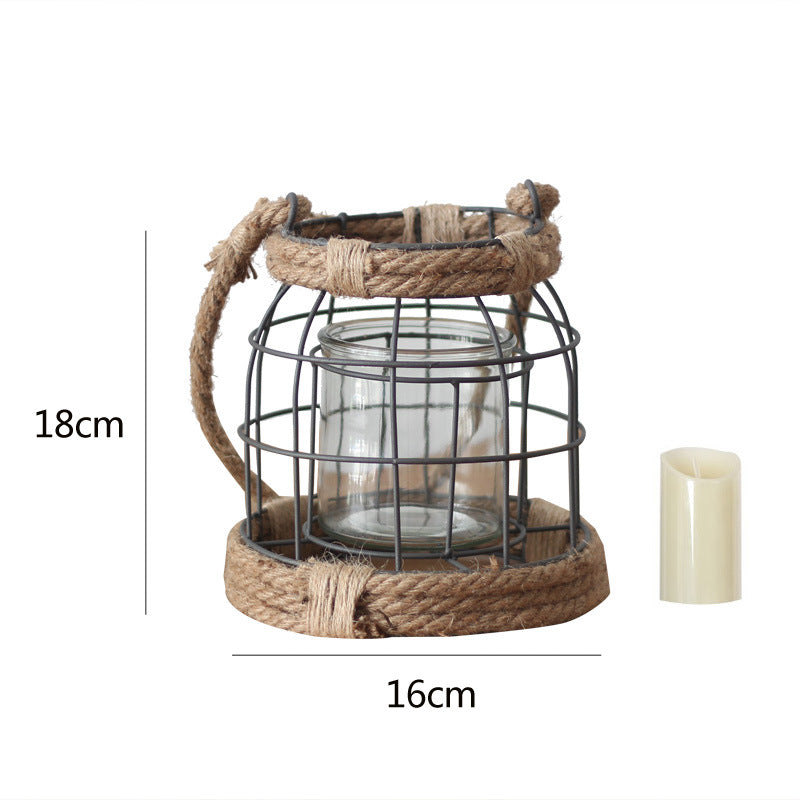 Decorative lantern made of metal and glass Kalsten