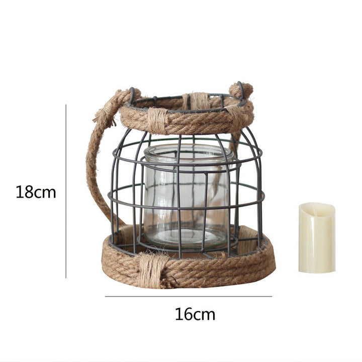 Decorative lantern made of metal and glass Kalsten