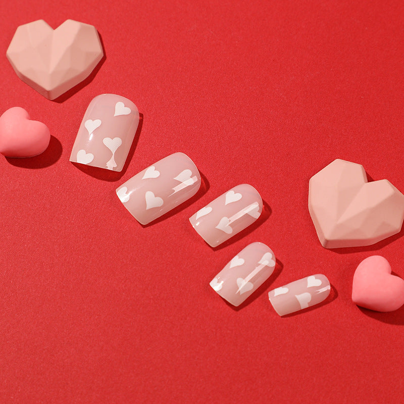 Artistic Nail Art with Heart Motif Kalsten