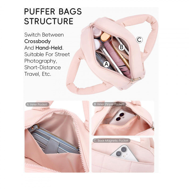 Practical Shoulder Bag with Padded Design Kalsten