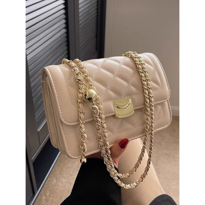Quilted Chain-Detail Crossbody Bag Kalsten