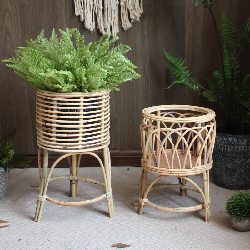 Rattan plant stand with modern design Kalsten