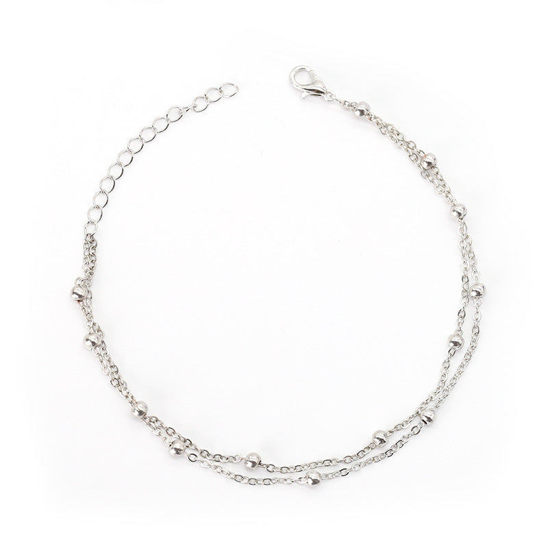 Delicate Layered Chain Anklet Kalsten