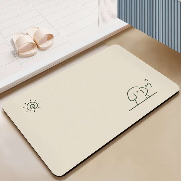 Decorative Elephant-Themed Floor Mat