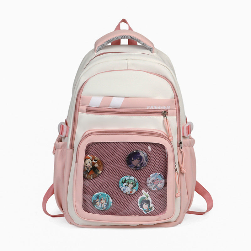 Stylish Graphic Patch Backpack Kalsten