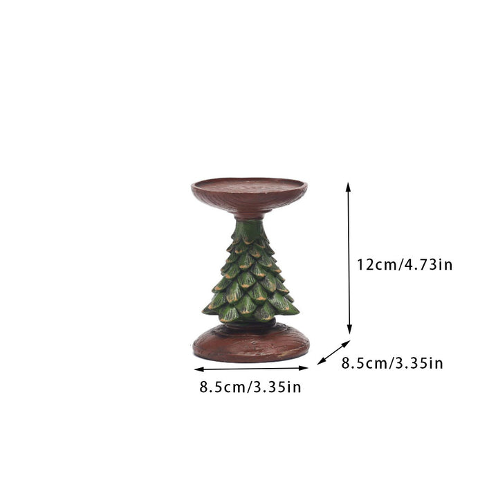 Decorative candle holder with Christmas tree design Kalsten