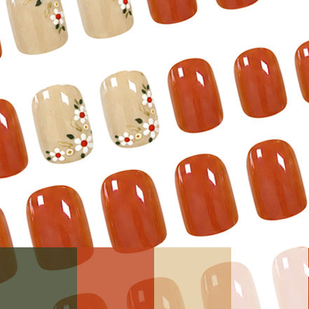Floral Art Acrylic Nail Set Kalsten