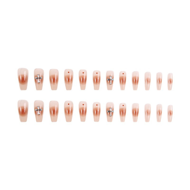 Artificial nail set with glamorous 3D decorations Kalsten