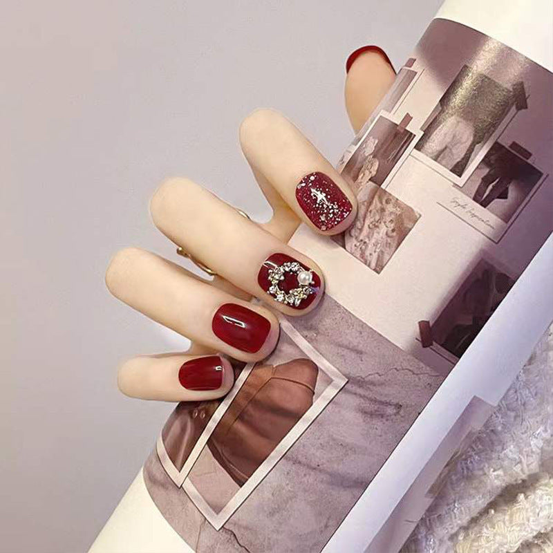 Decorative Floral Press-On Nail Art Set Kalsten