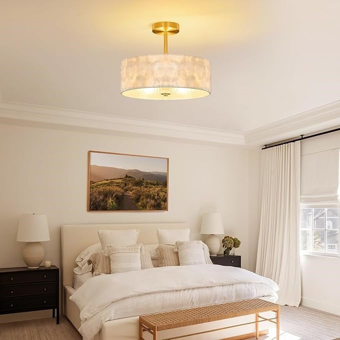 Modern Drum Ceiling Light Fixture
