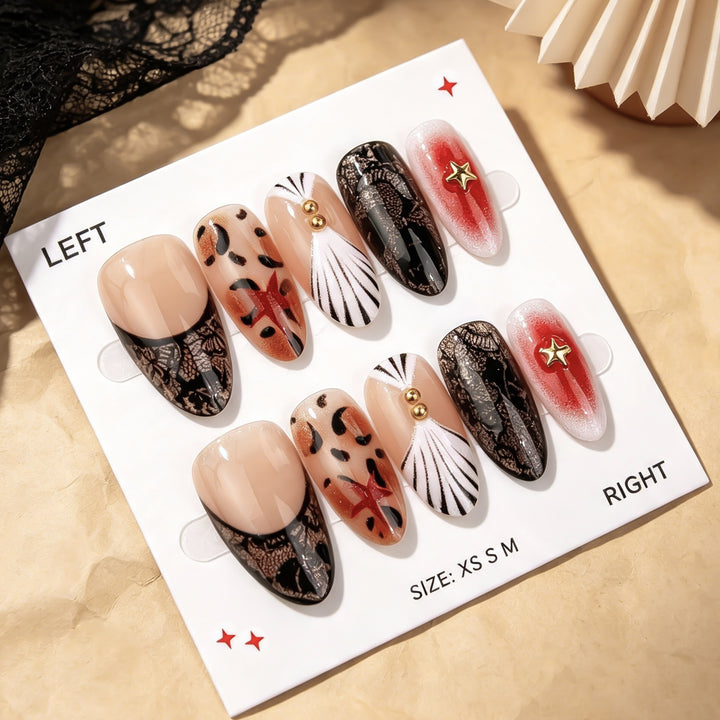 Elegant Press-On Nail Art Set