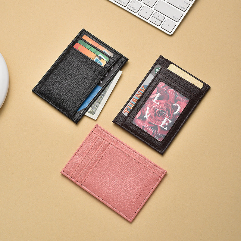 Premium Textured Leather Card Holder Kalsten