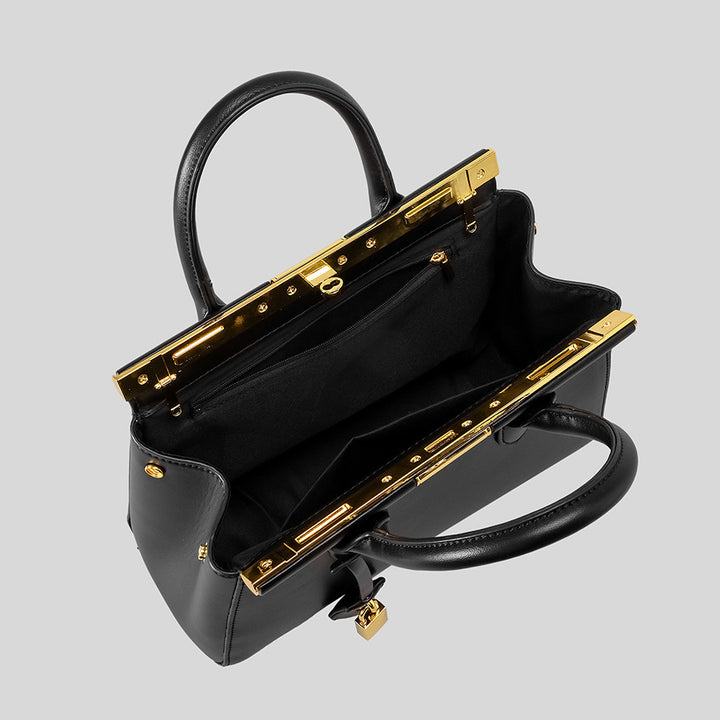 Structured Leather Handbag