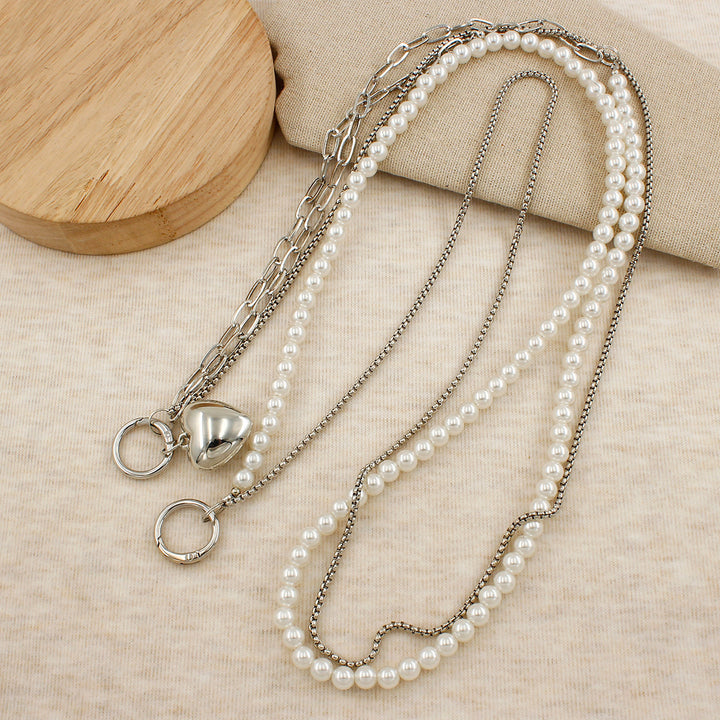 Heart-Designed Beaded Eyewear Chain Kalsten