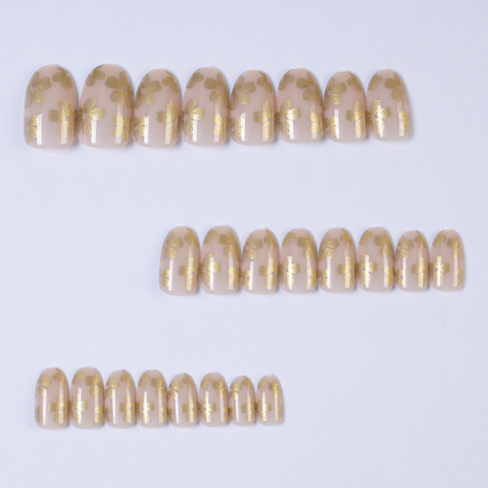 Artificial Nails in Delicate Flower Design Kalsten