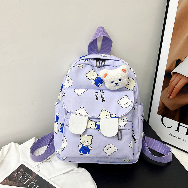 Cute Plush Bear-Themed Mini Backpack Kalsten