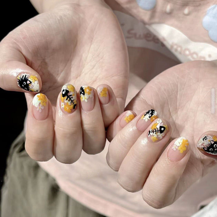 Decorative Floral Nail Art