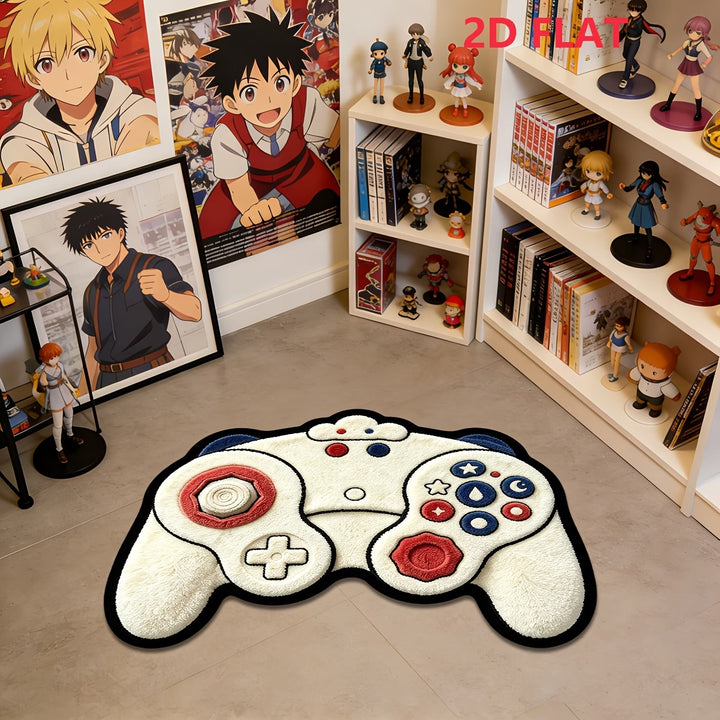Playful Gaming Controller Area Rug