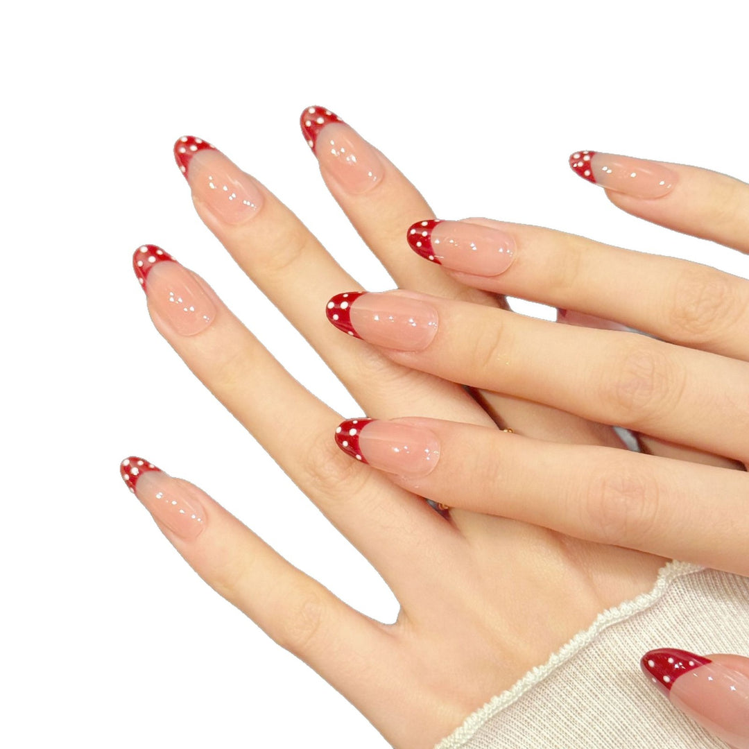 Artistic Ombre French Tip Press-On Nails