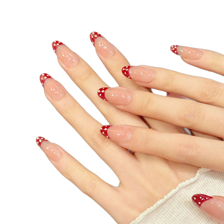 Artistic Ombre French Tip Press-On Nails