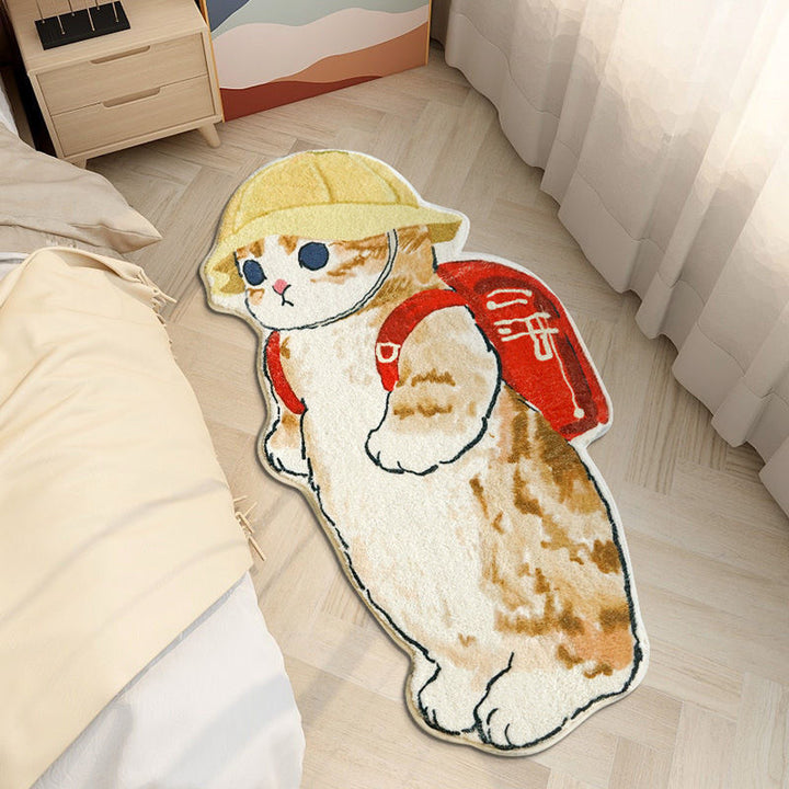 Cartoon Cat-Shaped Area Rug Kalsten