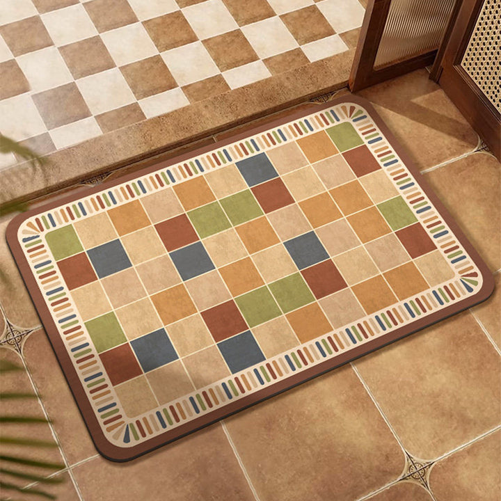Colorful Patchwork Area Mat