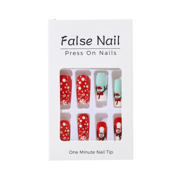 Artificial nails with festive Christmas designs Kalsten