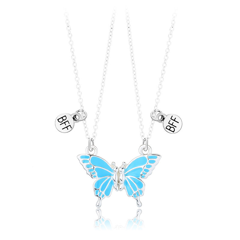 Butterfly Pendant Friendship Necklace Kalsten