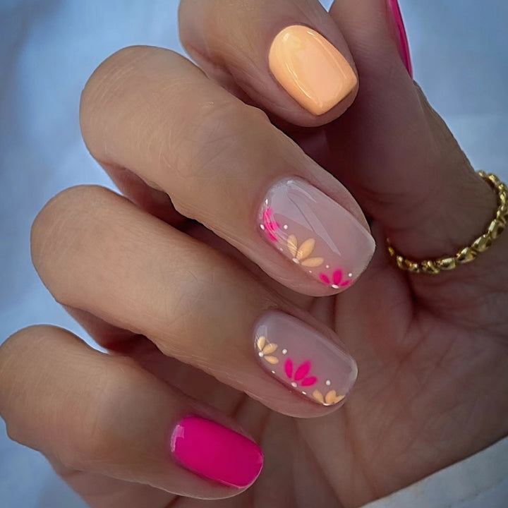 Floral Acrylic Nail Art Enhancements Kalsten 1789915591