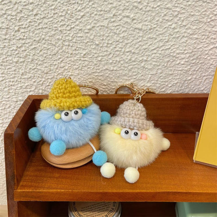 Playful Fuzzy Character Keychain Kalsten