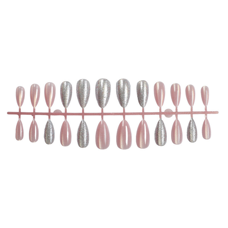 Sparkling Glitter Press-On Nail Set Kalsten