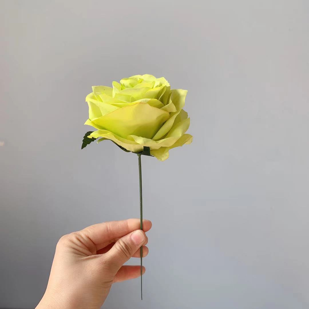 Realistic Silk Rose Stem