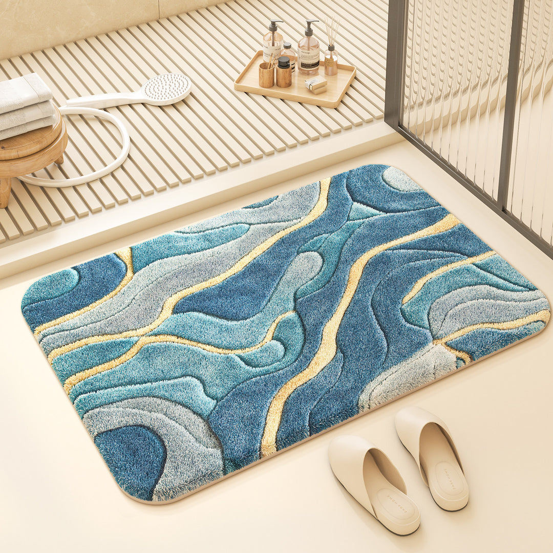 Colorful Geometric Design Bath Mat Kalsten