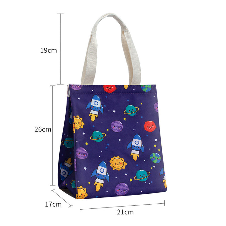 Insulated Butterfly Print Lunch Tote