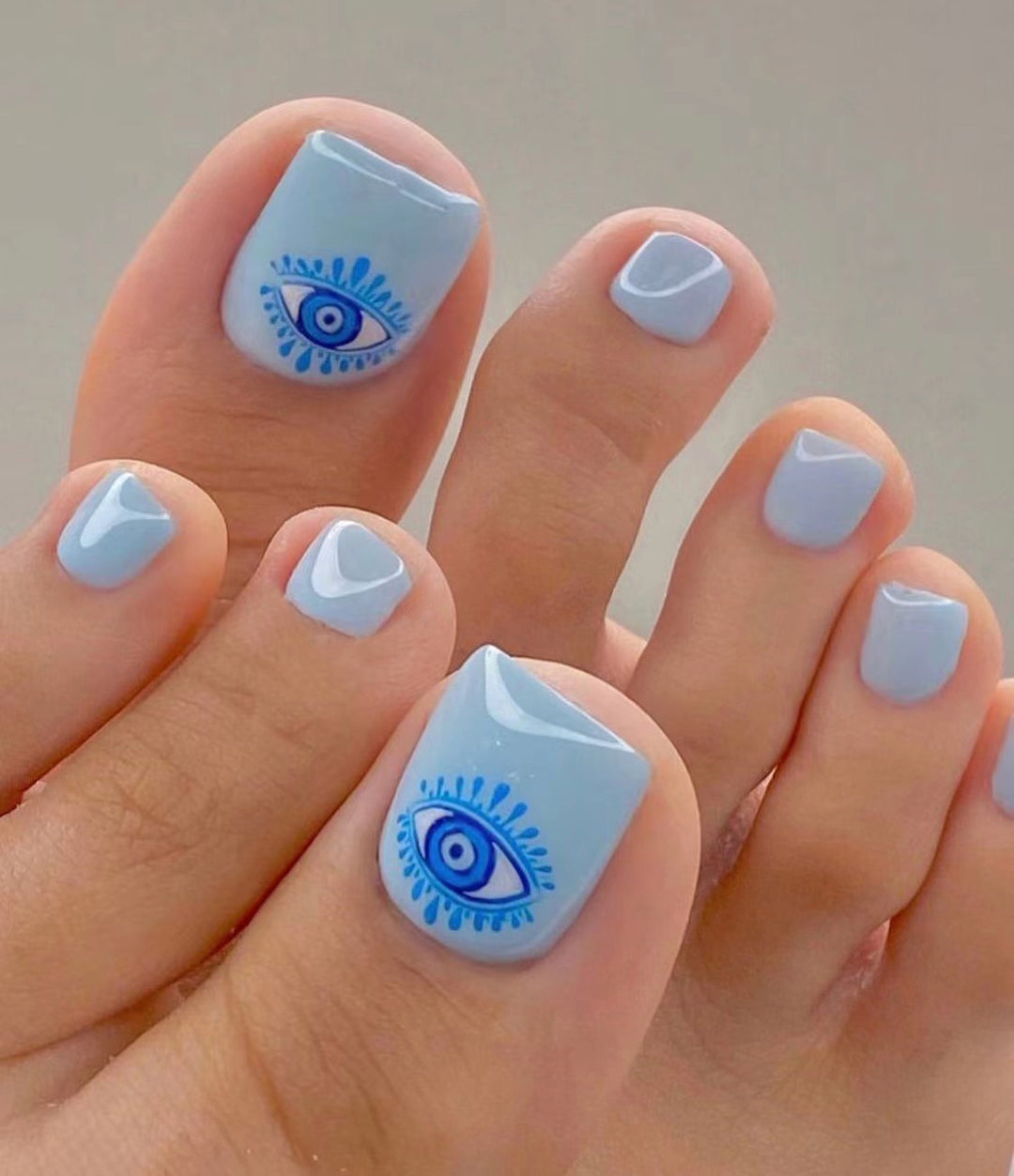Artistic Toenail Design with Divine Butterfly Design Kalsten