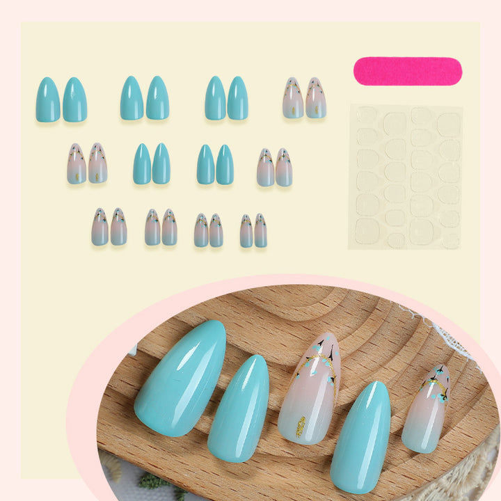 Artistic Floral Press-On Nails Kalsten