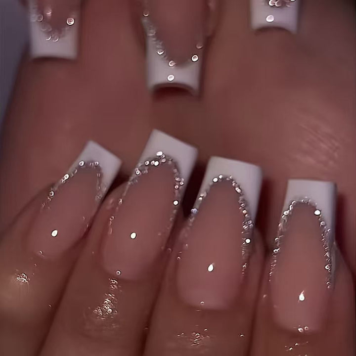 Elegant French Tip Press-On Nails Kalsten