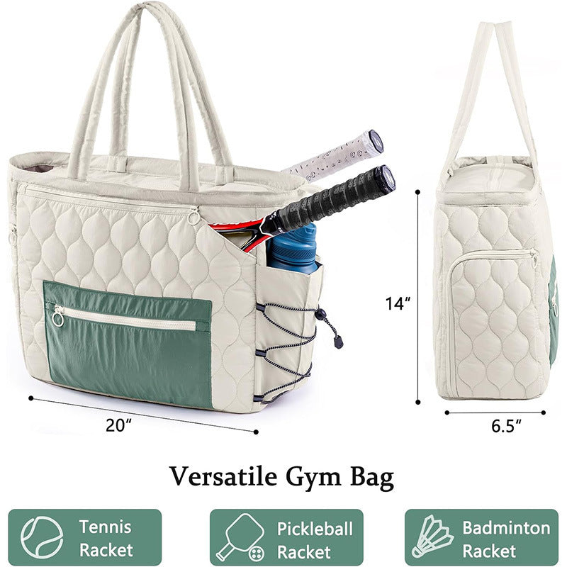 Sporty tennis bag with special shoe and accessory compartments Kalsten