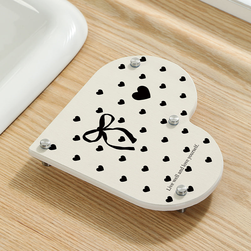 Heart-Shaped Bathroom Organizer