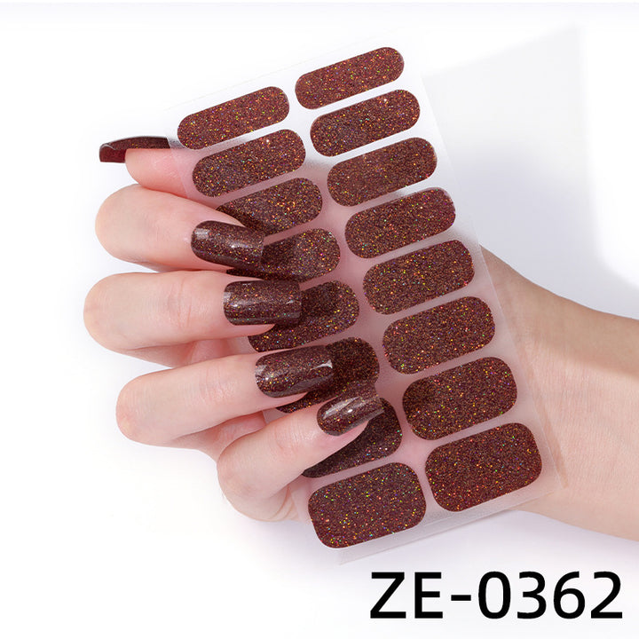Glittering Nail Art Wraps