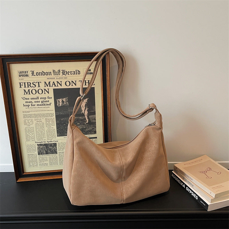 WoSoft Textured Faux Leather Hobo Bag Kalsten