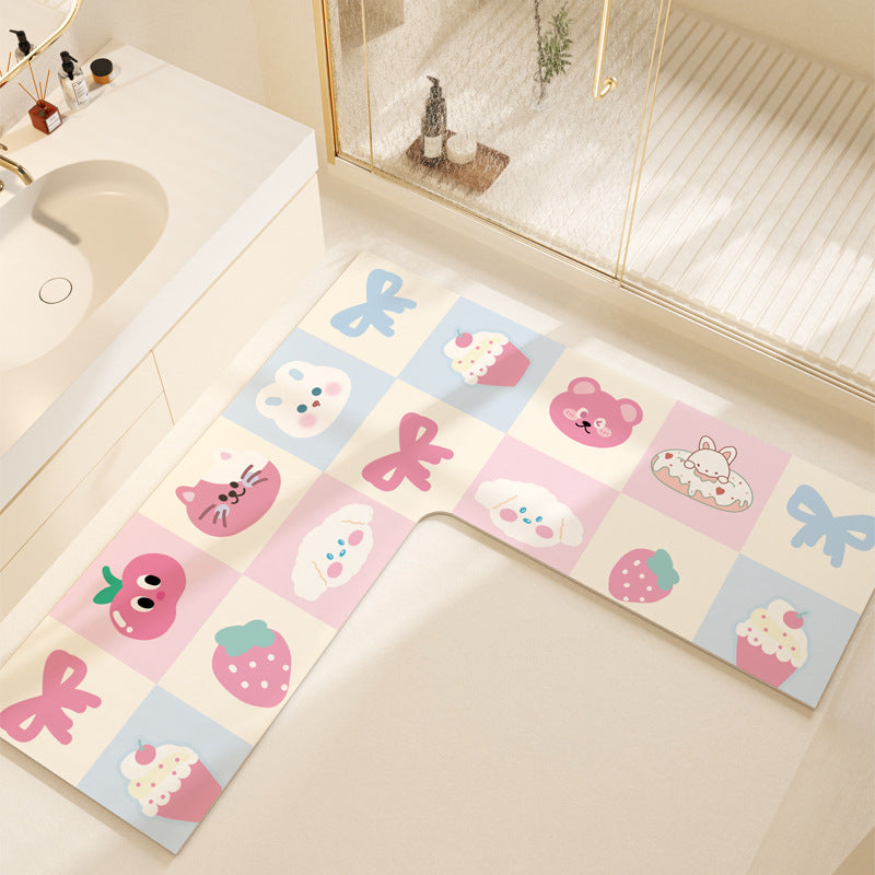 Non-Slip Colorful Bathroom Mat Kalsten