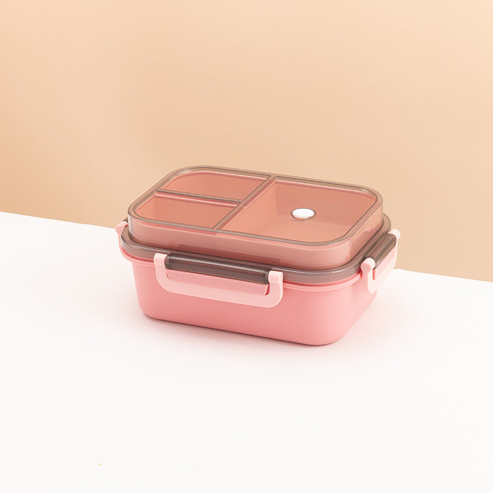 Multi-Compartment Lunch Box Container with Airtight Lid