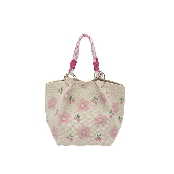 WoFloral Print Textured Handbag Kalsten